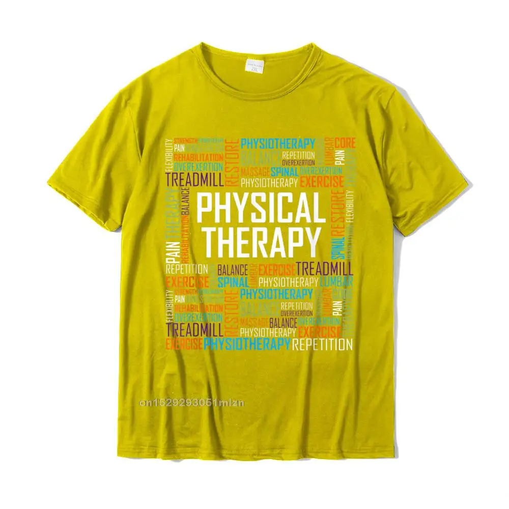 PT Physical Therapy T Shirt Gift Words Therapist Month T-Shirt Cotton Summer T Shirt New Design Men\'s T Shirts Normal