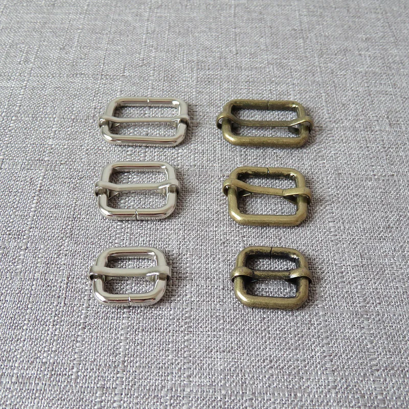 1Pcs 15mm 20mm 25mm 32mm 38mm Metal Adjuster Slider Clasp Bag Handbag Cat Dog Collar Sewing Accessories Purse Straps Belt Buckle