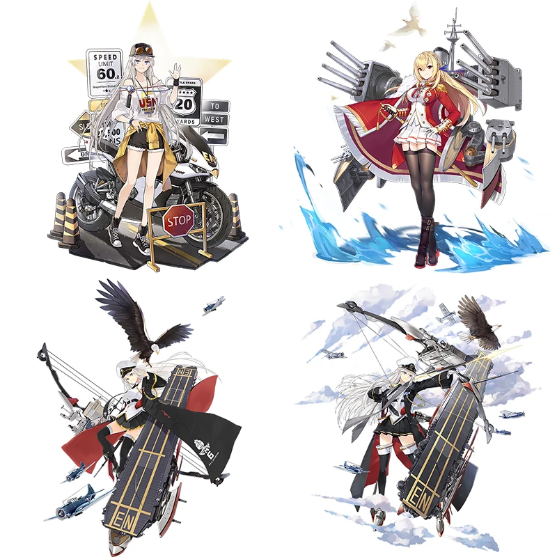 Three Ratels CYX15 Most complete Azur Lane PVC Anime sticker for car bike motorcycle laptop wall stickers for home decoration