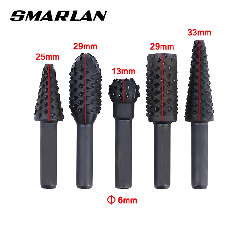 1/4'' 5pcs Drill Bit Set Cutting Tools for Woodworking Knife Wood Carving Tool Carpentry Wood Cutting Tools Work Drill Bits Set