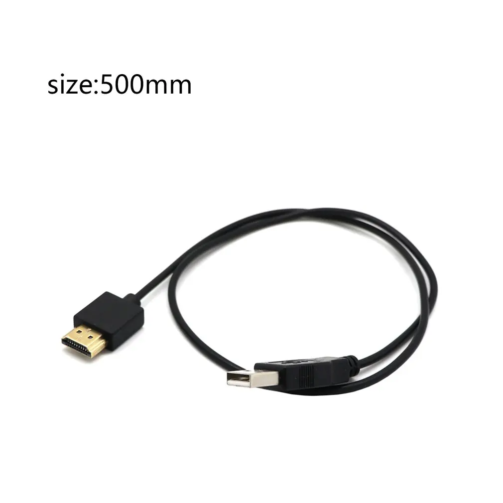 Smart Device Laptop Power Cable HDMI-compatible Cable Male-Famel HDMI-compatible to USB Power Cable USB to HDMI-compatible Cable