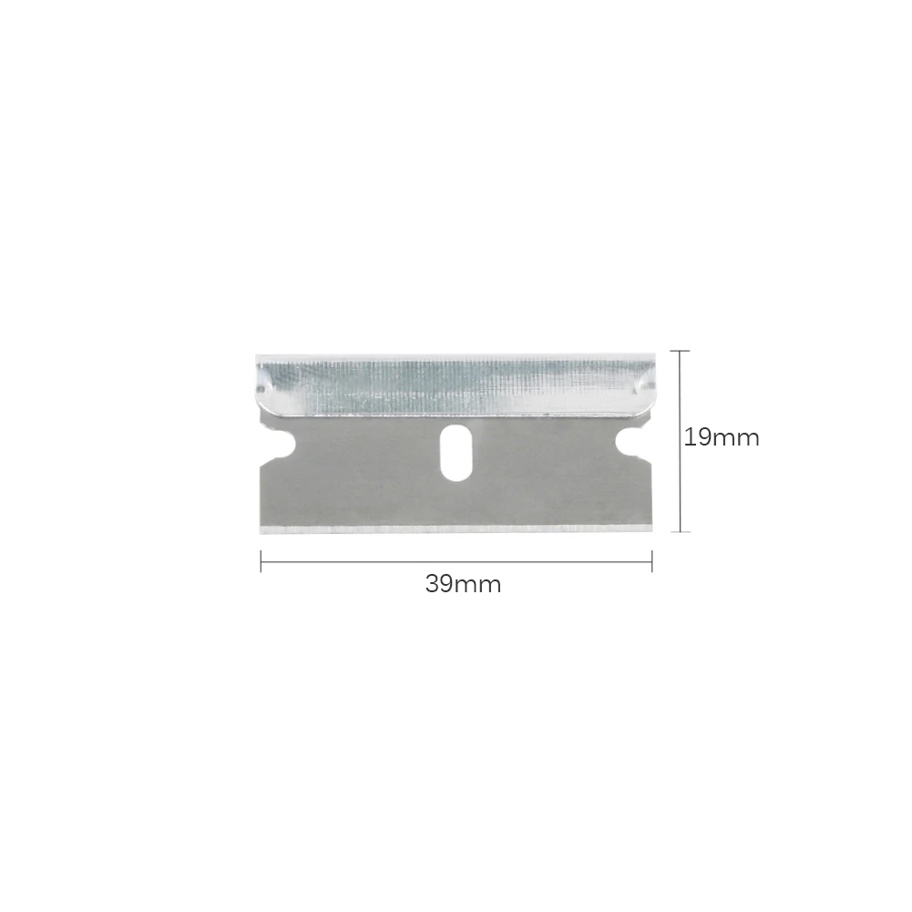 100 pezzo 1.5 "lame di ricambio in acciaio al carbonio lama a bordo singolo per raschietto Standard adesivo per auto decalcomanie strumento di rimozione