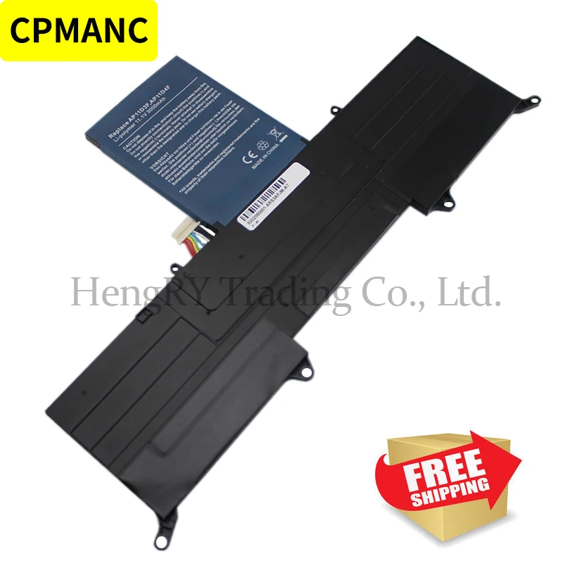 CPMANC แบตเตอรี่ใหม่ AP11D4F AP11D3F สำหรับ ACER Aspire S3 S3-951 S3-951-2464G24iss S3-951-6464 S3-951-6646 MS2346แบตเตอรี่แล็ปท็อป