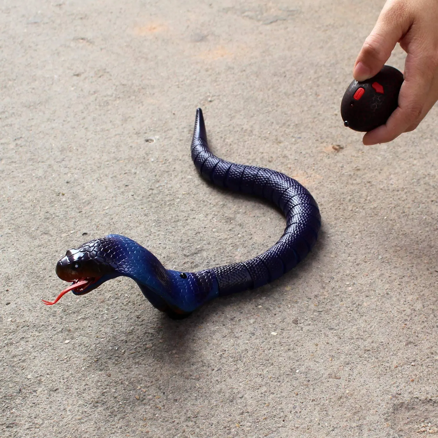 ANBOOR Animali ripieni di serpente, 110 cm, realistico giocattolo in peluche a forma di serpente lungo in tessuto, giocattolo realistico per bambini, per feste (rosso