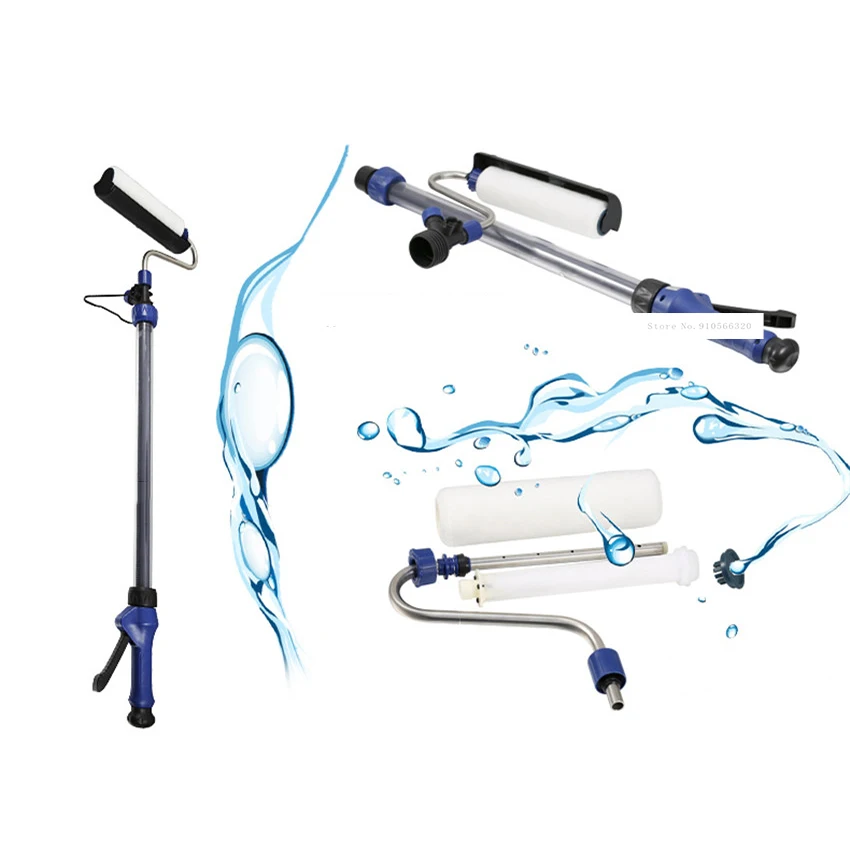 T0103135 Telescopic Latex Paint Roller Brush Machine Scalable Storage Suction Straw Type Lengthening Wall Paint Roller Tool