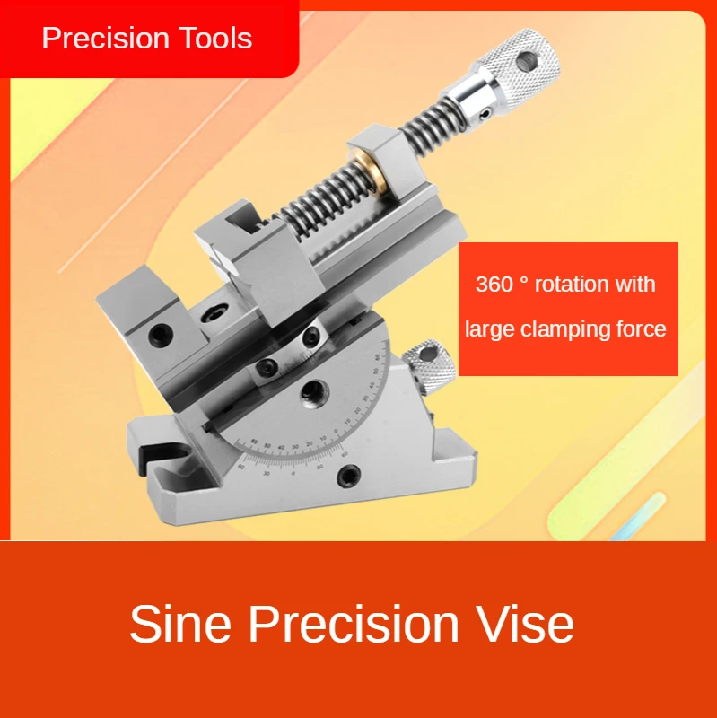 2 inch universal precision vise 360 degree rotation adjustable angle sine tilting pliers grinder manual