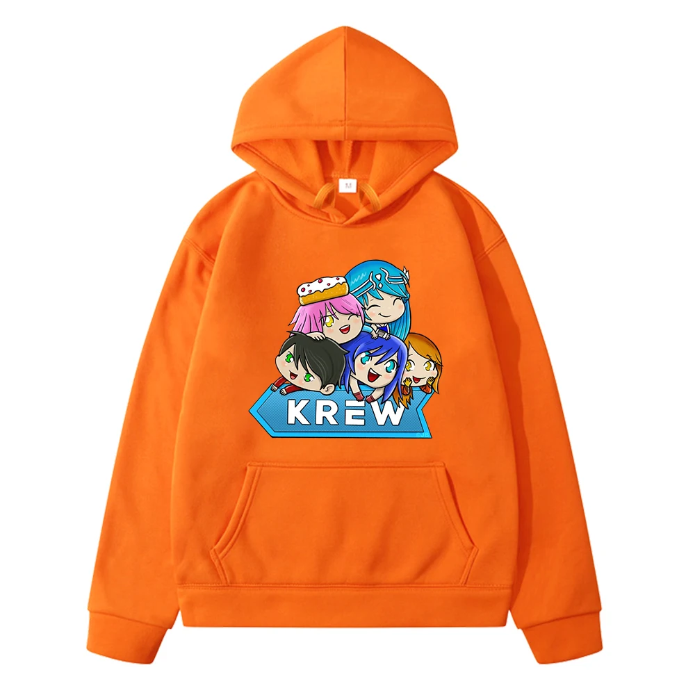 Krew Pile Up Its Funneh Funny Pullover Hoodies Kids Clothes Girls Cartoon Casual Sweatshirts Boys Clothes Children\'s Costumes