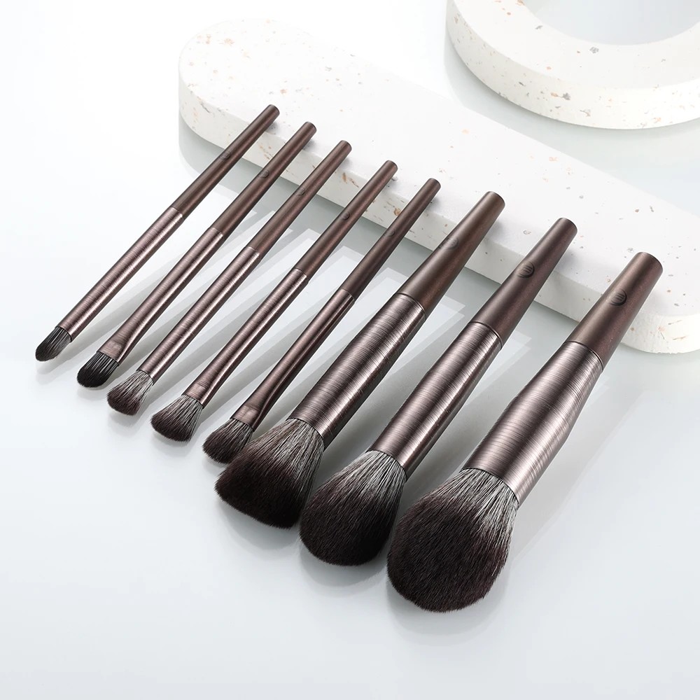 Kosmetyki Long Tube Natural Hair Makeup Brushes Foundation Powder Eyeshadow Blush Beauty Cosmetic Tools Make Up Travel Set Bag