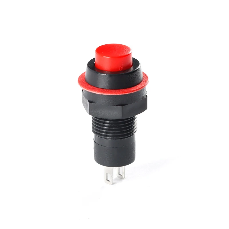 5pcs DS-211 DS-213 Push Button Switch 10mm Momentary / Self Locking Round Button Switch DS211 DS213 miniature