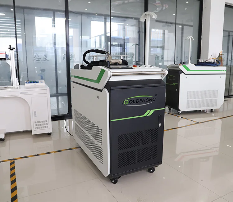Di Động Cầm Tay Mini Sợi Laser Vệ Sinh 1000W Tẩy Gỉ Sét Laser Laser Làm Sạch Rỉ Sét