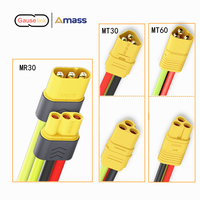 Amass MR30 MT30 MT60 Connector Socket Plug Cable Wire Female Male 3 Pins for Helicopter Drone Li Lithium Ion Battery Gauselink