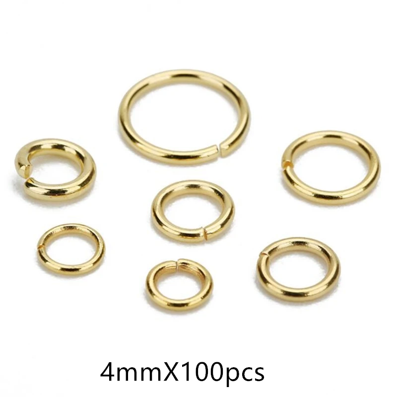 200/50 stücke 4/5/6/7/8/9/10mm Edelstahl-Bieger inge & Spalt ring für die Schmuck herstellung DIY Schmuck Befunde Schmuck zubehör
