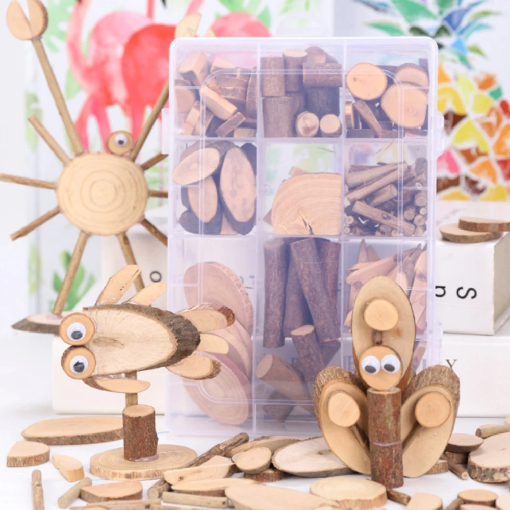 DIY Materials Short Wood Small Log Pieces Children\'s DIY Handmade Branches Dry Branches Decorated Natural Wood Pieces