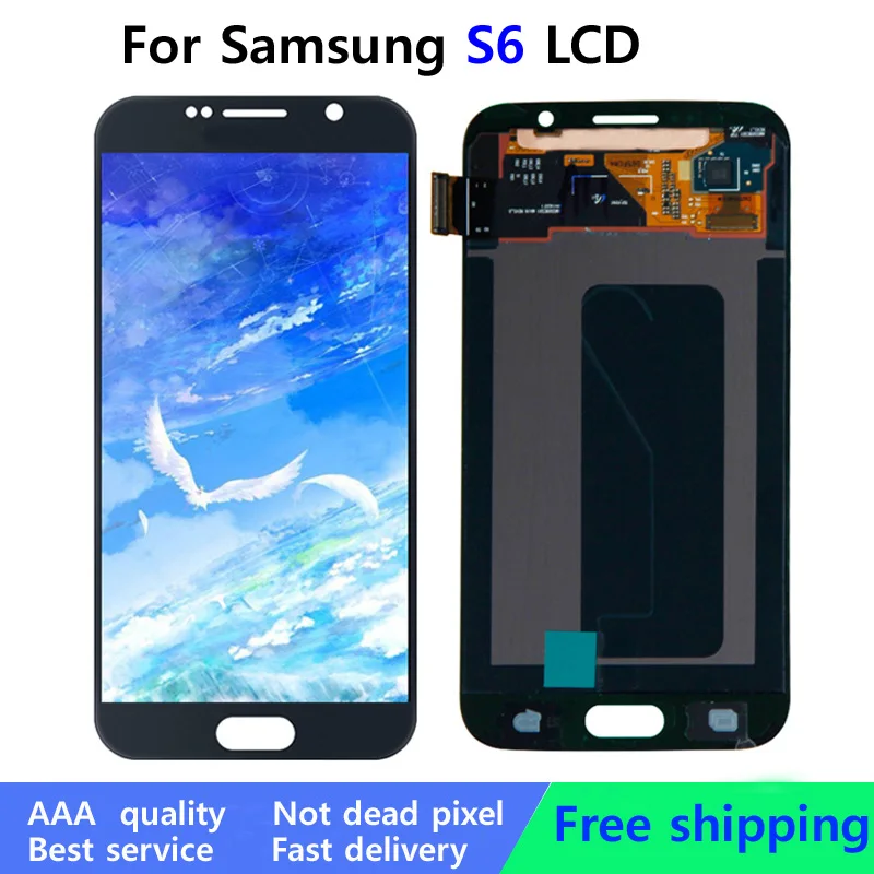 

S6 LCD Screen For Samsung Galaxy S6 G920 G920F LCD Display Touch Screen Digitizer Assembly Replacement Repair Parts