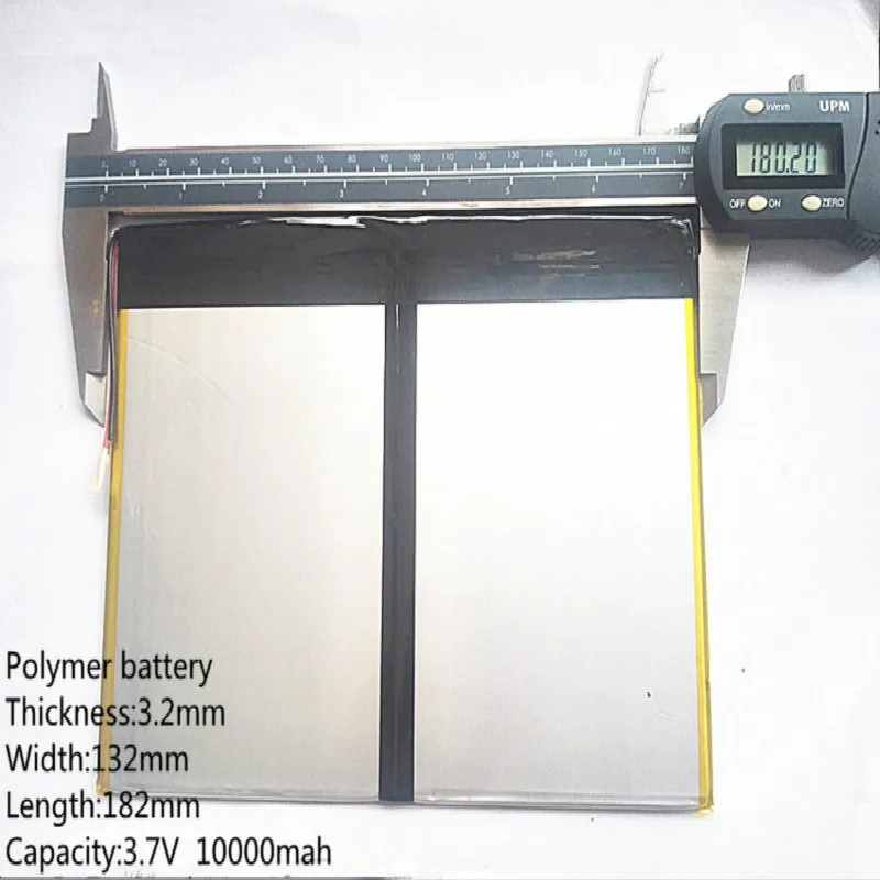 

Tablet PC talk9x u65gt,battery 3.2*132*182 3.7V 10000 mah Li - ion battery 'for 32132182