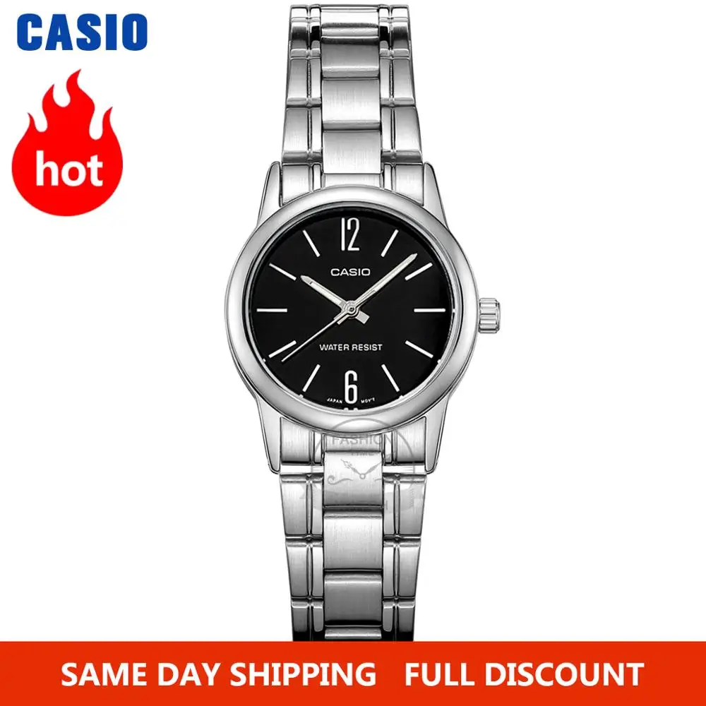 Reloj Casio para mujer Relojes de lujo de la mejor marca. Reloj de cuarzo resistente al agua. Señoras regalos. Reloj de cuero relogio feminino