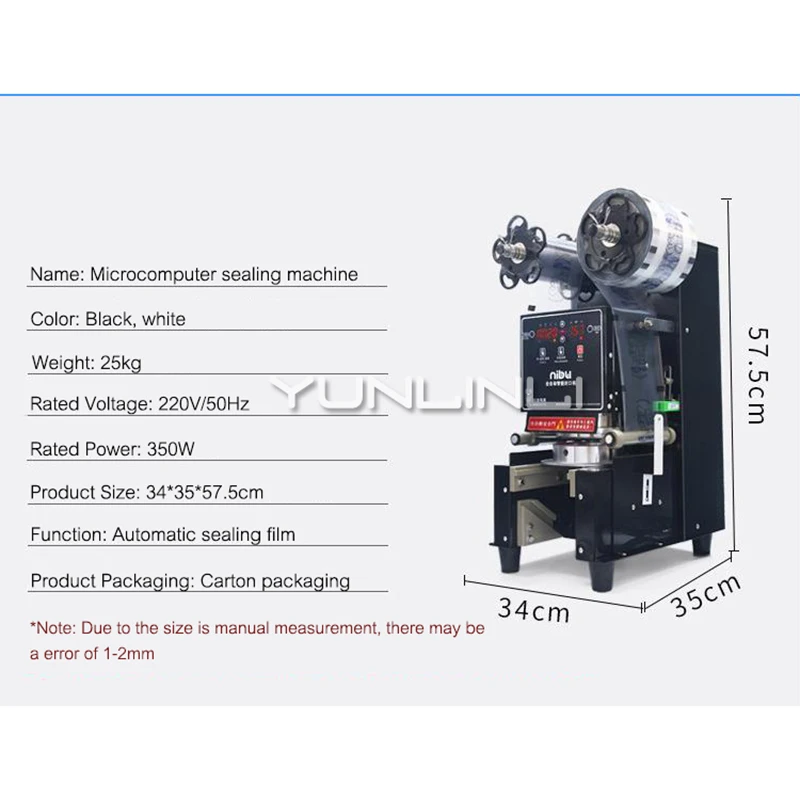 Vedação de Chá de Leite Máquina de Bebidas comercial/Nivelamento Da Máquina de Leite de Soja 220V Copo de Papel/Copo De Plástico Seamer 009