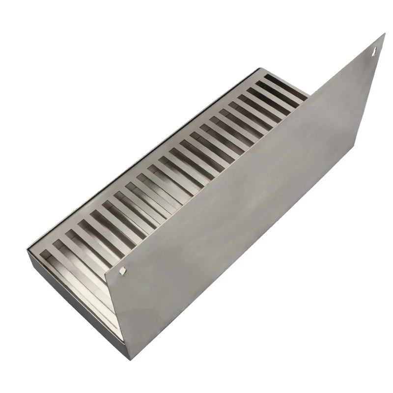 Kegerator Beer Drip Tray,Stainless Steel Wall Mounted Drip Tray with Drain Hole Craft Beer Beverage Dispenser Homebrew Bar Tool