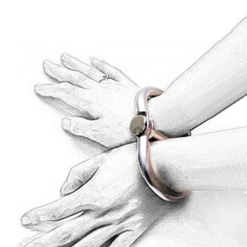 Stainless Steel Handcuffs BDSM Sex Toy for Couple Ankle Cuff Metal Wrist Cuffs Restraints Fetish Slave Manacle Bondage Porn Toys