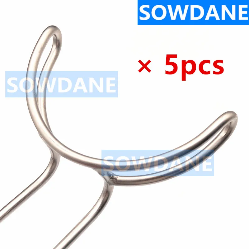 5 pieces Dental Surgical Large Mouth Gag Dental Opener Teeth Retractor Dentist Implant Instrument Tool Autoclavable 8cm Width