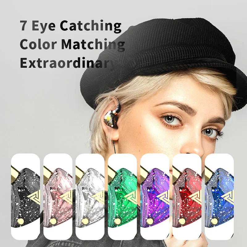 Original qkz sk8 cobre driver fone de ouvido heavey bass rock alta fidelidade cancelamento ruído música 3.5mm com fio monitor de fone de ouvido palco