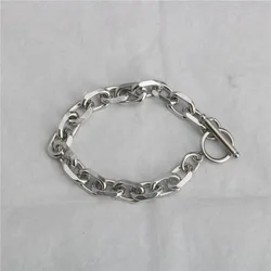 Fashionable Angled O-shaped Buckle Bracelet Simple Hip-hop Trend Stainless Steel Bracelet Hot Sale