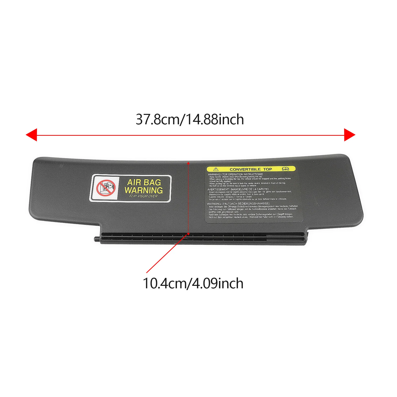 For Mazda MX-5 MX5 Miata 2006-2015 Sun Visor Black Windshield Sunshade Front Left/Right Window Shield Shade Blind Cover Sunvisor