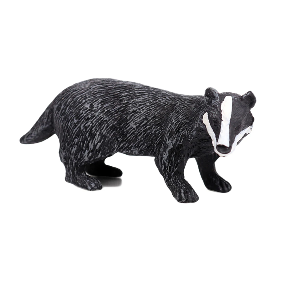 1pc Simulation forest wild animal model Badger Wolverine Anteater Beaver Bear action figure PVC toy figurine Gift For Kids