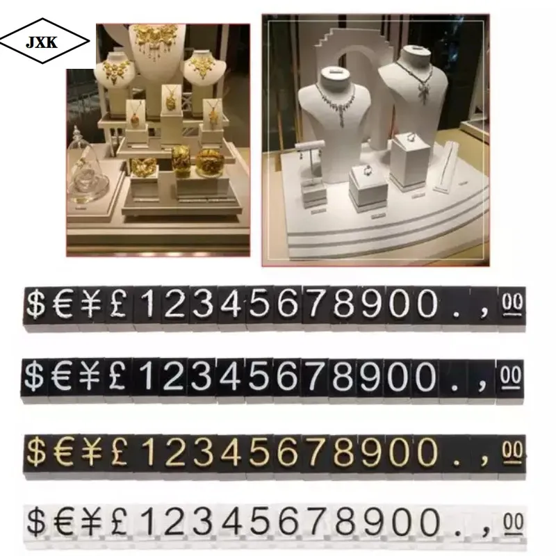

10pcs Price Cubes Adjustable Number Price Display Counter Stand Tag Label for Phone Retail Shop Combined Cube shop price euro