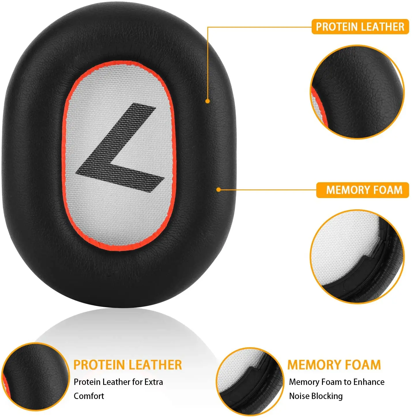 Auricolari di ricambio per Plantronic BackBeat PRO 2, BackBeat PRO 2 Special Edition, Voyager 8200 UC, auricolari per cuffie, Ear Cus