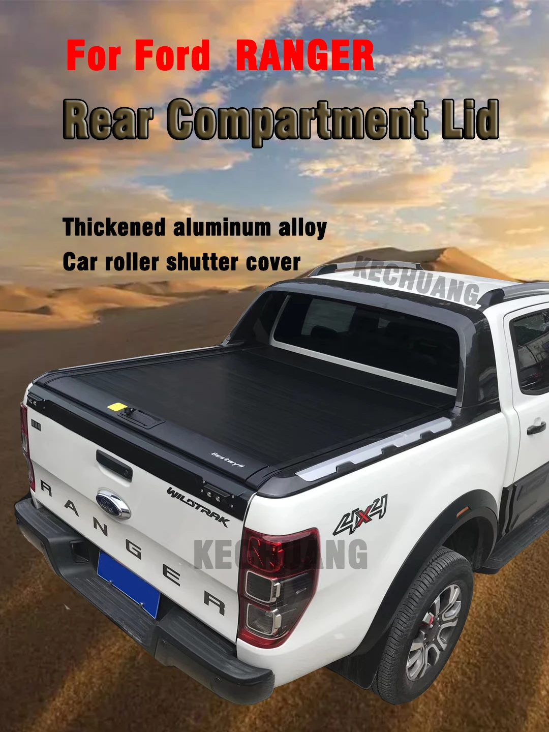 For FORD RANGER Raptor T9 Pickup Truck Tonneau Bed Cover Rear Compartment Lid refitting thickened aluminum rolling curtain