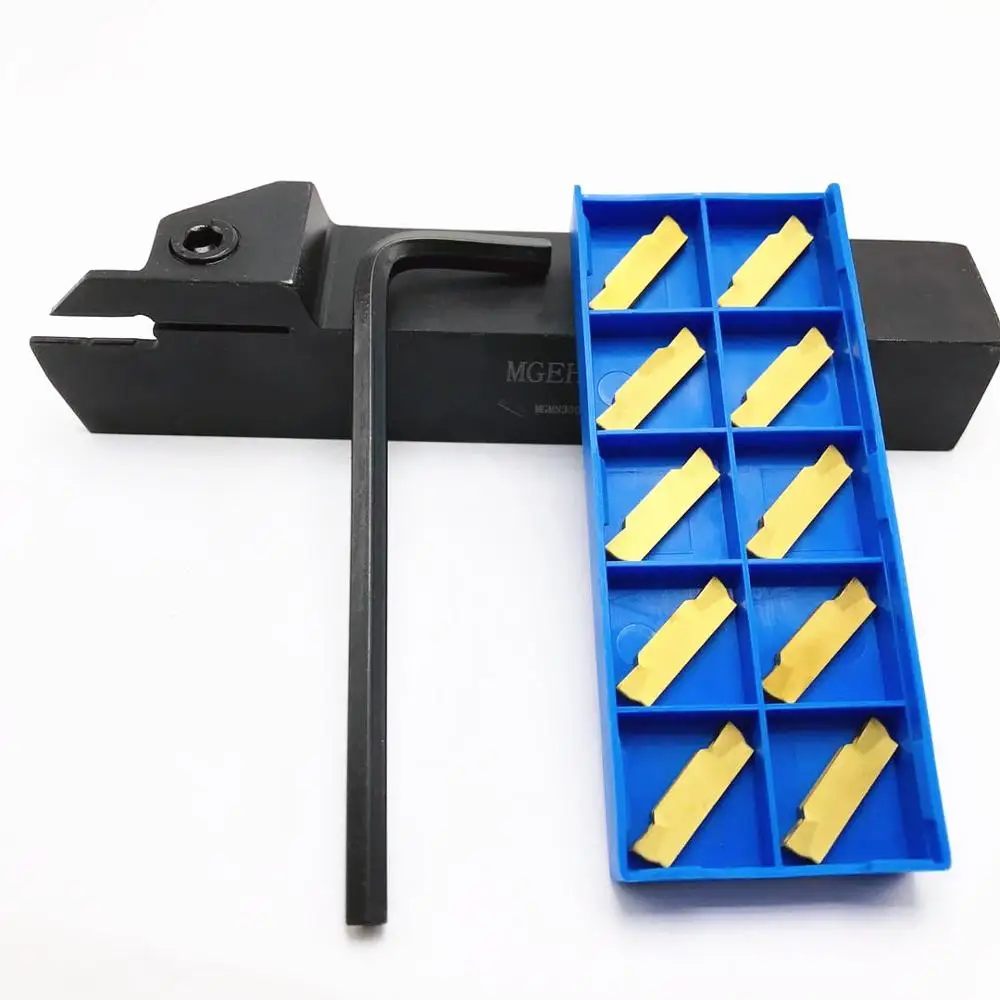 

MGEHR2525-3 outer slotting tool holder + 10 pieces MGMN300 M high quality metal carbide CNC lathe MGEHR 2525 turning insert