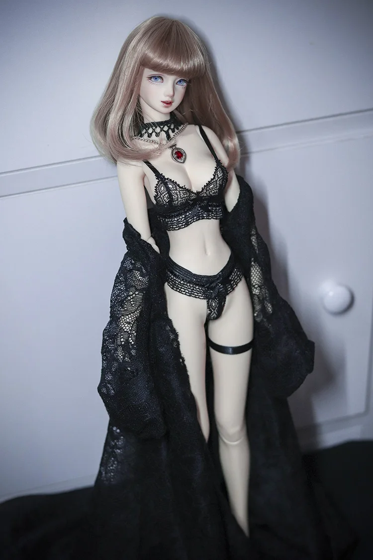 1/6 1/4 1/3 scale BJD clothes Black Nightdress underwear Princess dress for BJD/SD YOSD MSD SD13 big girl doll accessories C0654