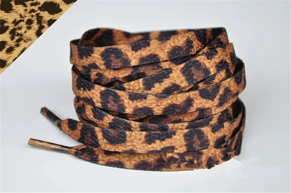 Hochwertige, neueste klassische Schnürsenkel mit Leopardenmuster, High-Top-Segeltuch-Turnschuhe, flache weiße Schnürsenkel – Detail 1