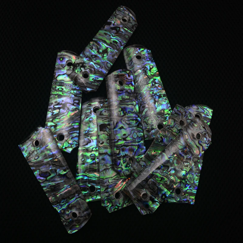 2 pezzi 1911 Grips naturale shell acrilico Maniglia Grips Patch Personalizzata Grips CNC Maniglia Grips