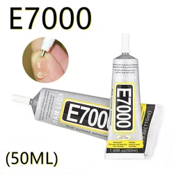 50ml E7000 Fully Transparent High Strength Liquid Rubber Glue for Metal Glass Stone Porcelain Wood Leather Fabric Nylon Sponge