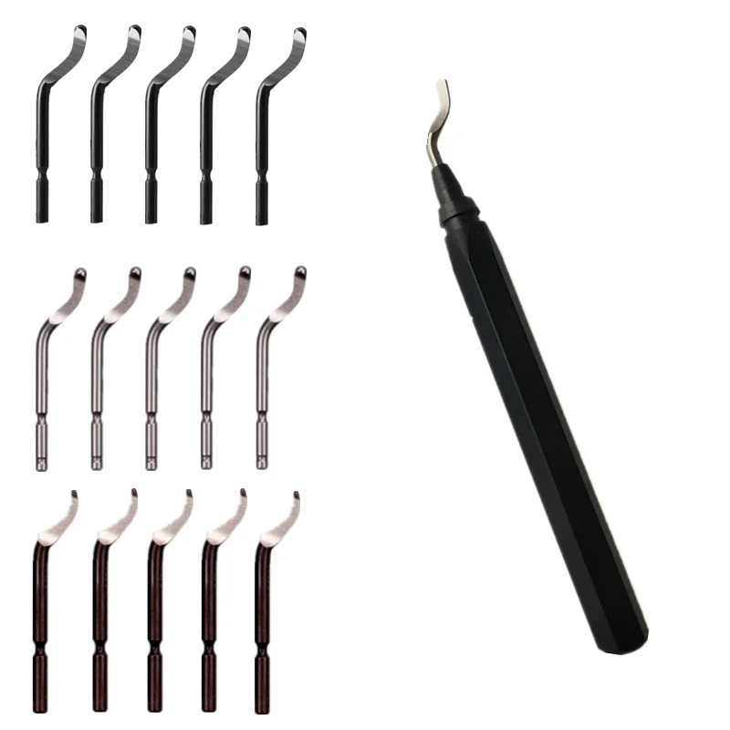 Imagem -06 - Lâmina de Rebarbação de Bs1018 Manual Trimmer Bit Ferramenta Bs1010 Faca de Plástico bk 3010 Aço Inoxidável