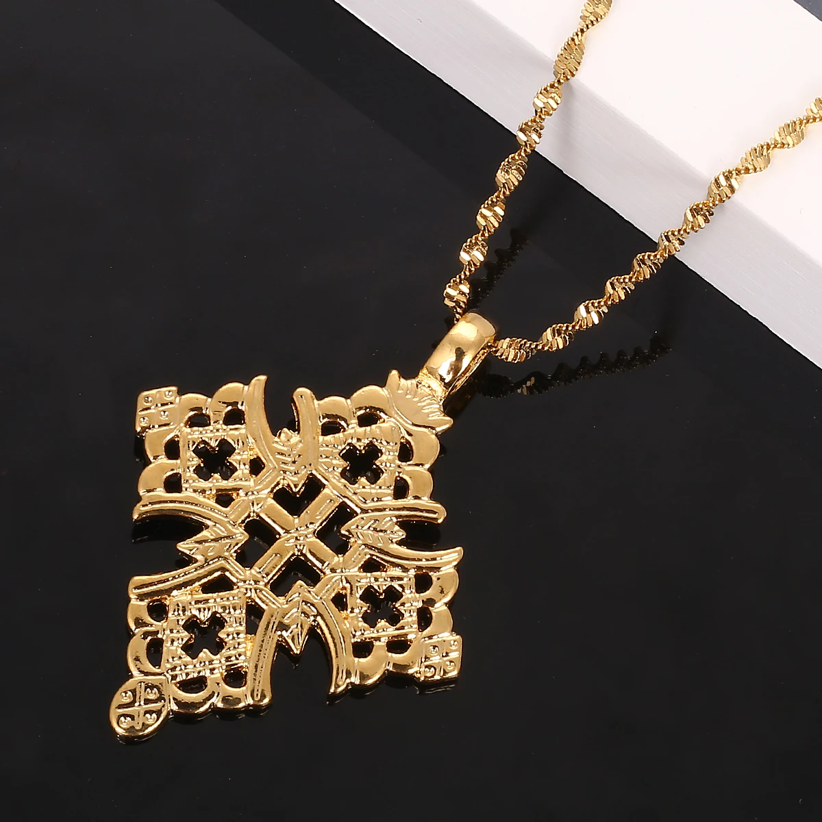 Ethiopian Coptic Cross Pendant African Abyssinian Ethiopia Orthodox Christian Pendant Jewelry