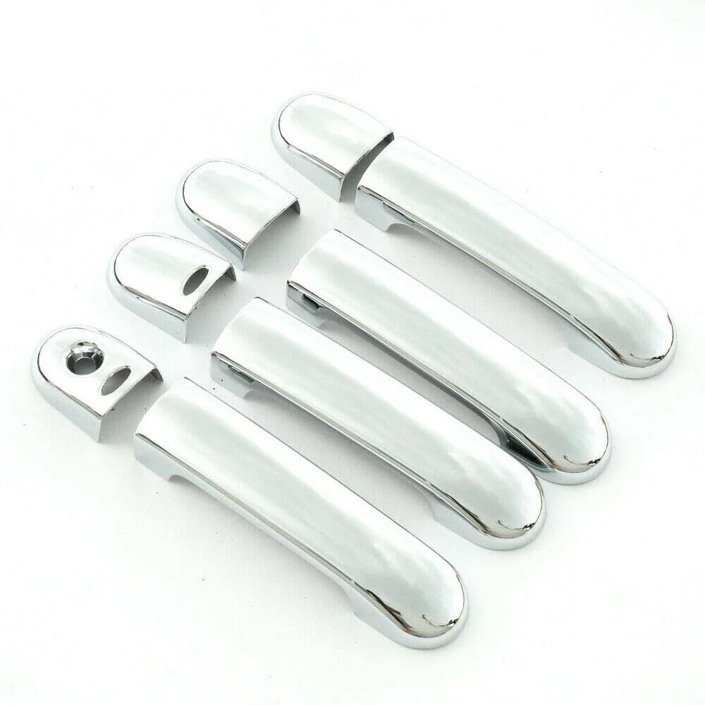 

8pcs/Set Chrome Car Door Handle Covers Trim Overlays For Nissan Livina 2009-2013 With Smart Hole