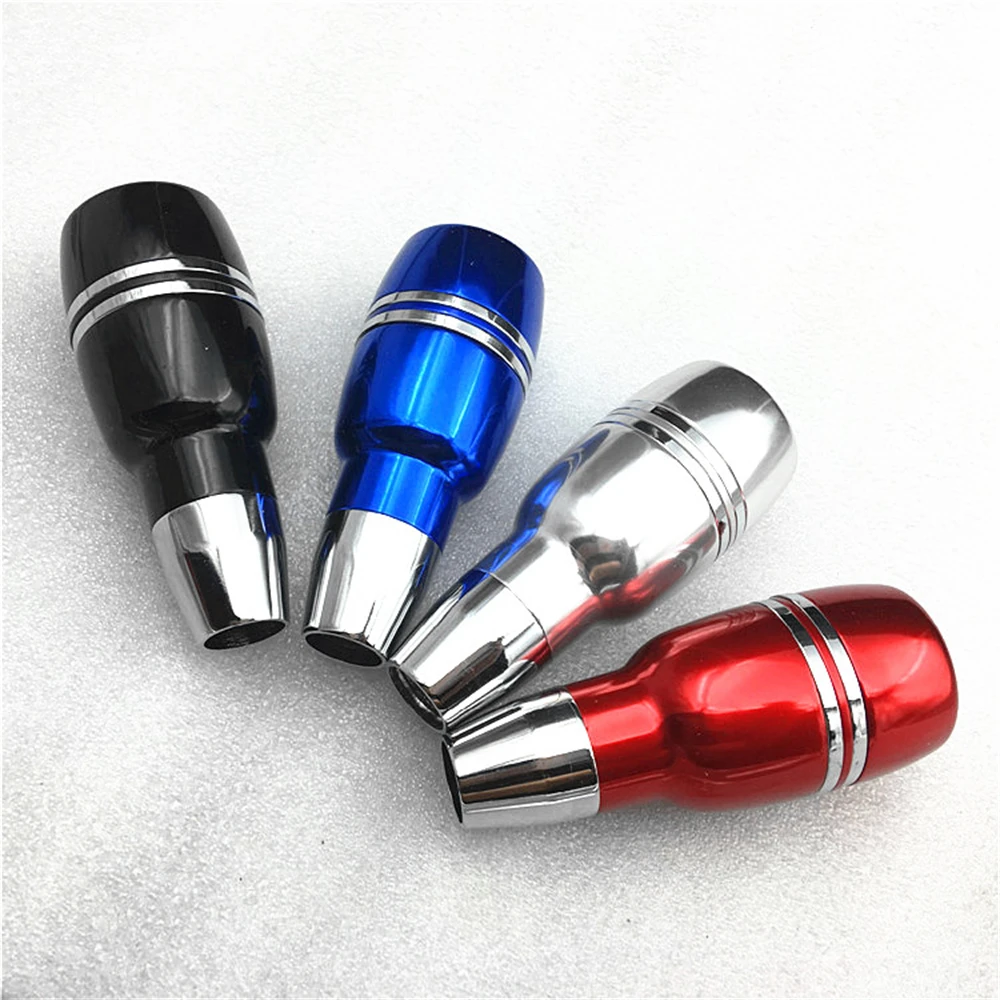 

Universal Car AT Aluminum Button Manual Handle Gear Shift Knob Shifter Lever Fit For Honda Toyota Nissan Mitsubishi Ford