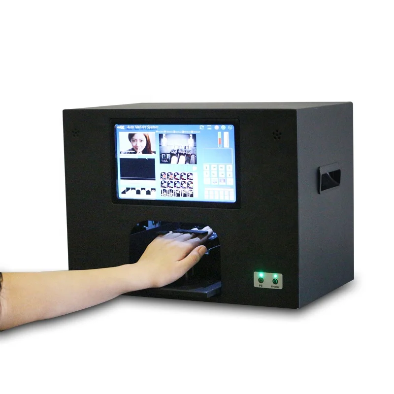 

3 years guarantee nail art printer machine 5 nails printing at same time with computer and touch screen inside nail printer CE