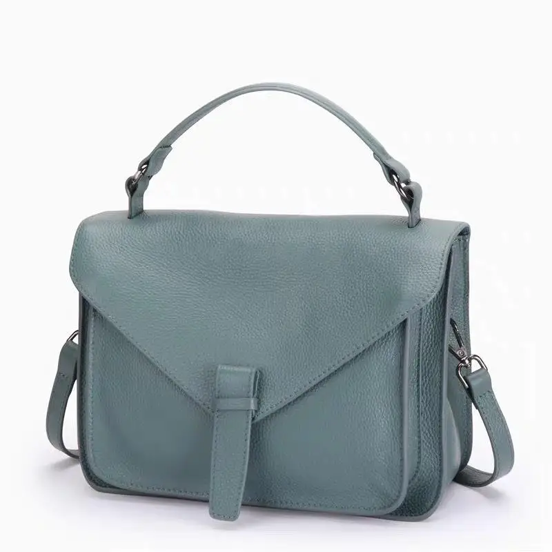 Luxury Genuine Leather Women Bag 2023 Brand Designer Female Shoulder Bag Lady Leather Handbag Solid Casual Women Totes Purse