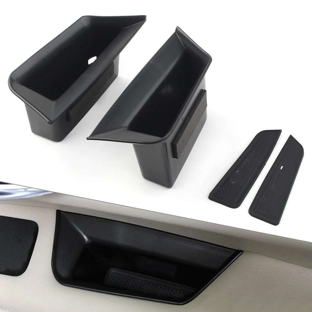 2PCS Car Front Door Storage Box Organizer Container Holder For Cadillac XT5 2017 2018 2019 LHD