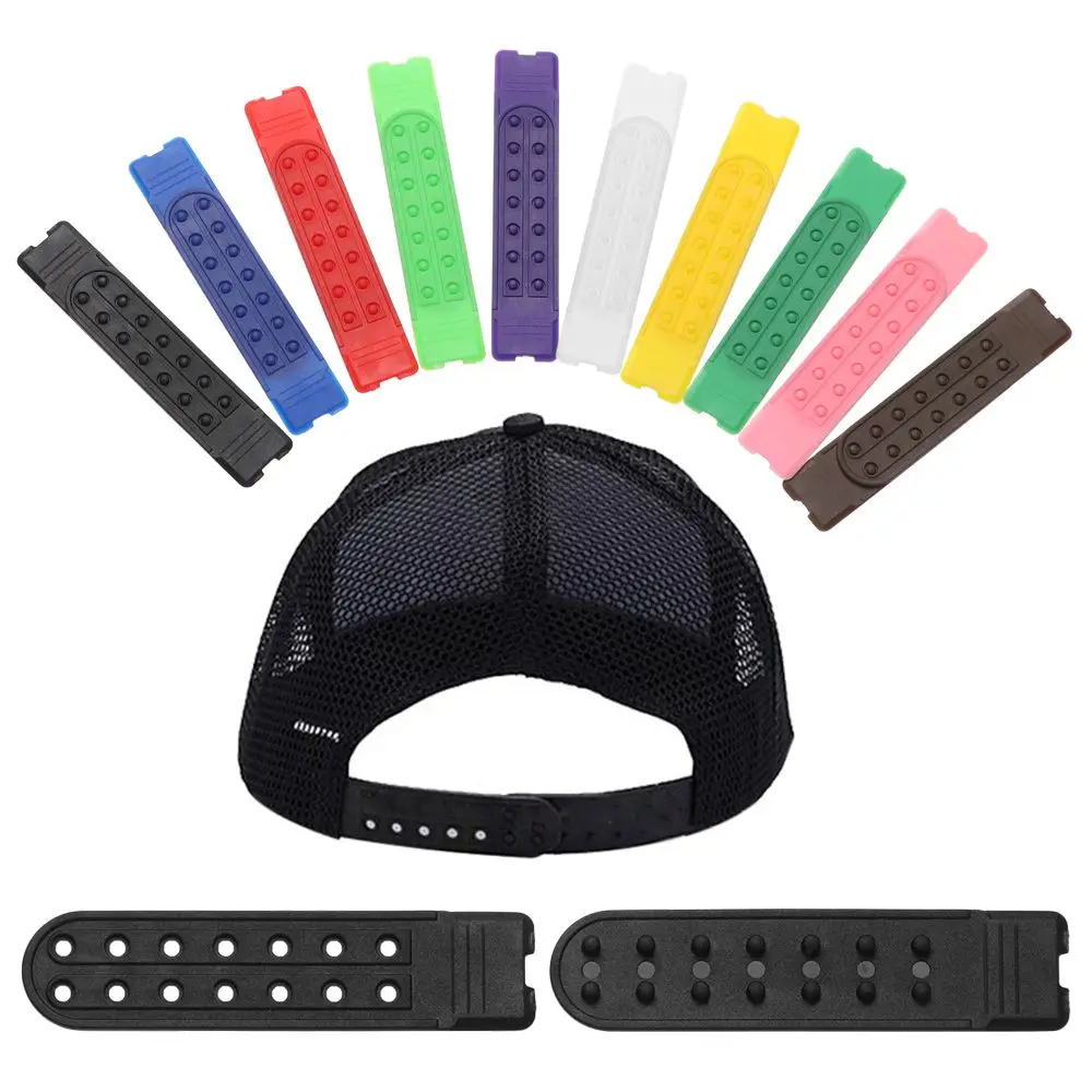 5 Sets Hot Baseball Cap Clip 14 Holes Snapback Strap Replacement Hats Repair Fasteners Strap Snapback Extender Straps Buckle