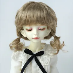 Jusuns 1/4 스마트 지저분한 곱슬 머리띠, 합성 모헤어, 안나 BJD 가발, JD571, 7-8 인치, 18-20cm 액세서리