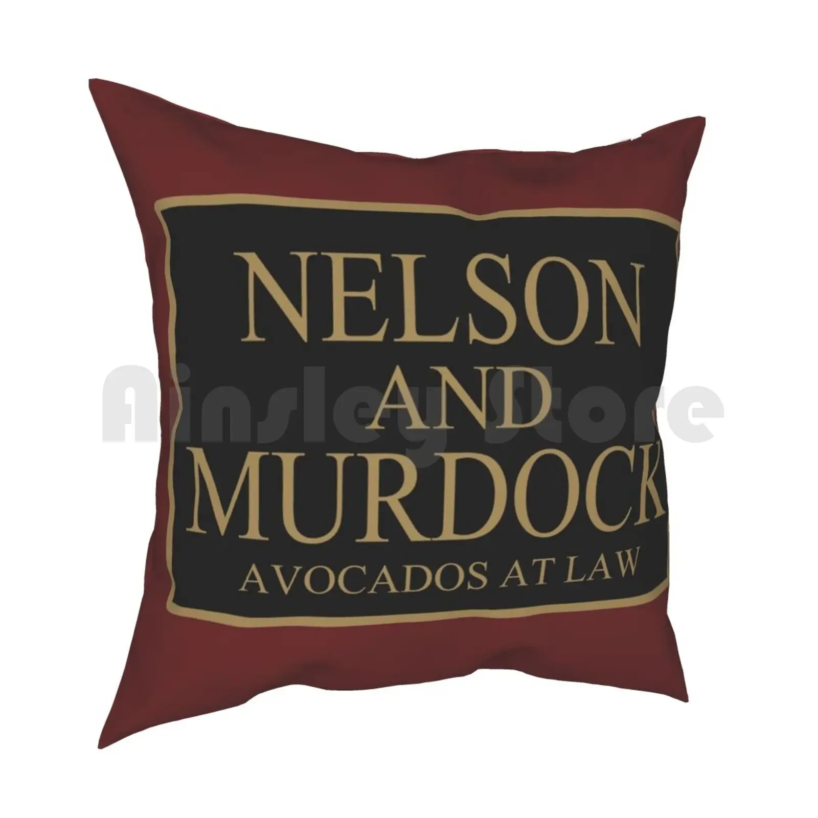 Nelson And Murdock Avocados At Law Pillow Case Printed Home Soft Throw Pillow Comics Nerd Culture Geek Nerdy Tv Movies