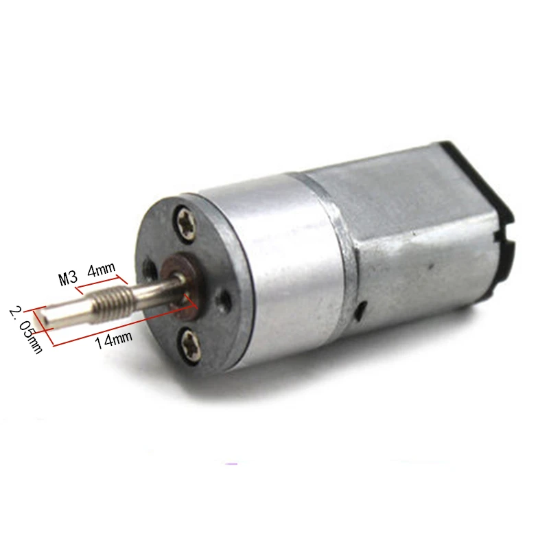 2pcs Metal Gear 030 DC Motor Shaft Length 14mm Low Speed 3V 6V 250rpm 500rpm Gearbox Moter Electric DIY Car Science Robot Model