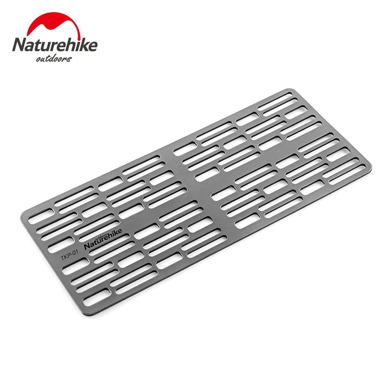 Naturehike-Titanium Grill Net, Charcoal Barbecue Plate, Outdoor BBQ, Camping, Hiking