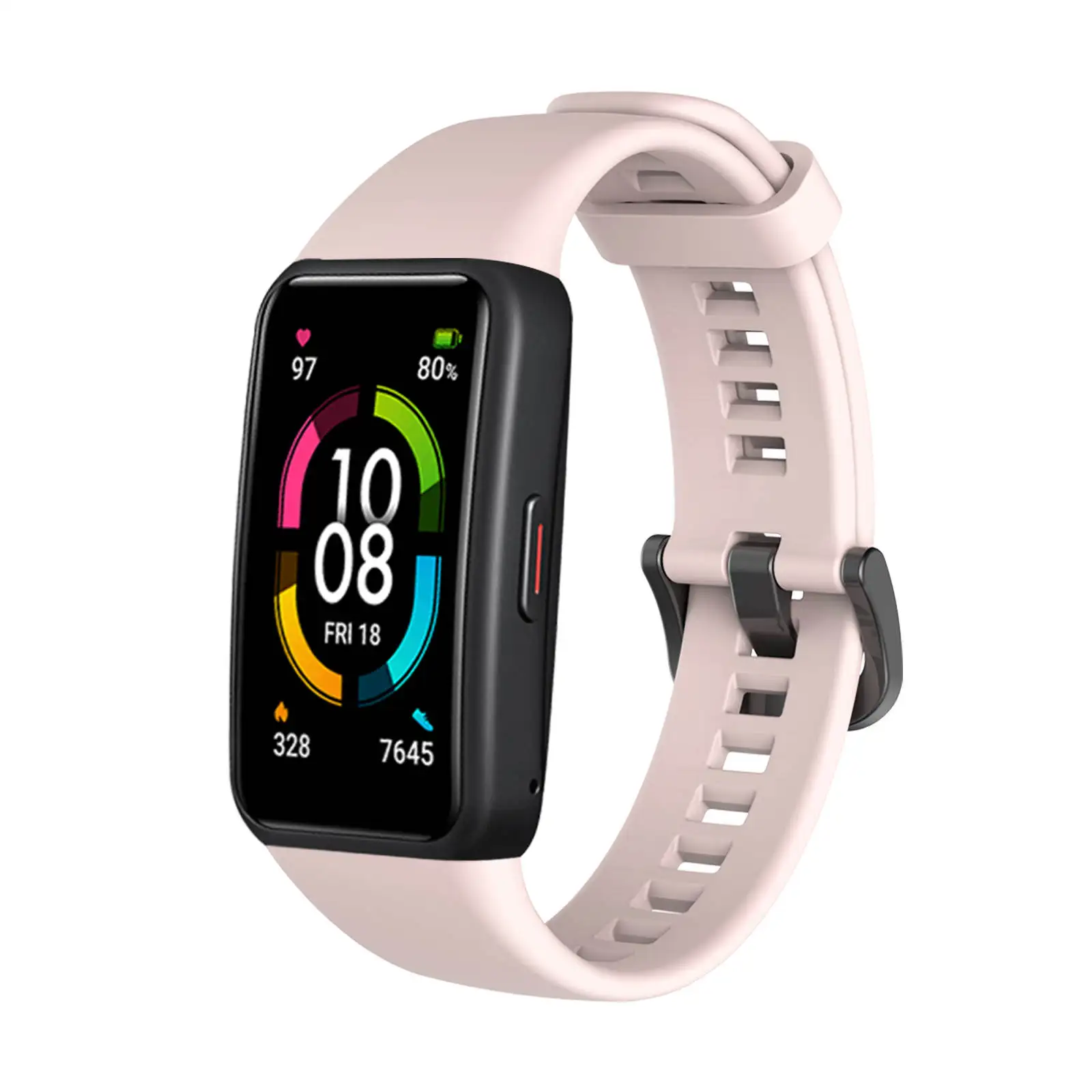 Silicone Sport Pulseira para Huawei Honor Band 6, SmartWatch, Pulseira de Substituição, Pulseira Original