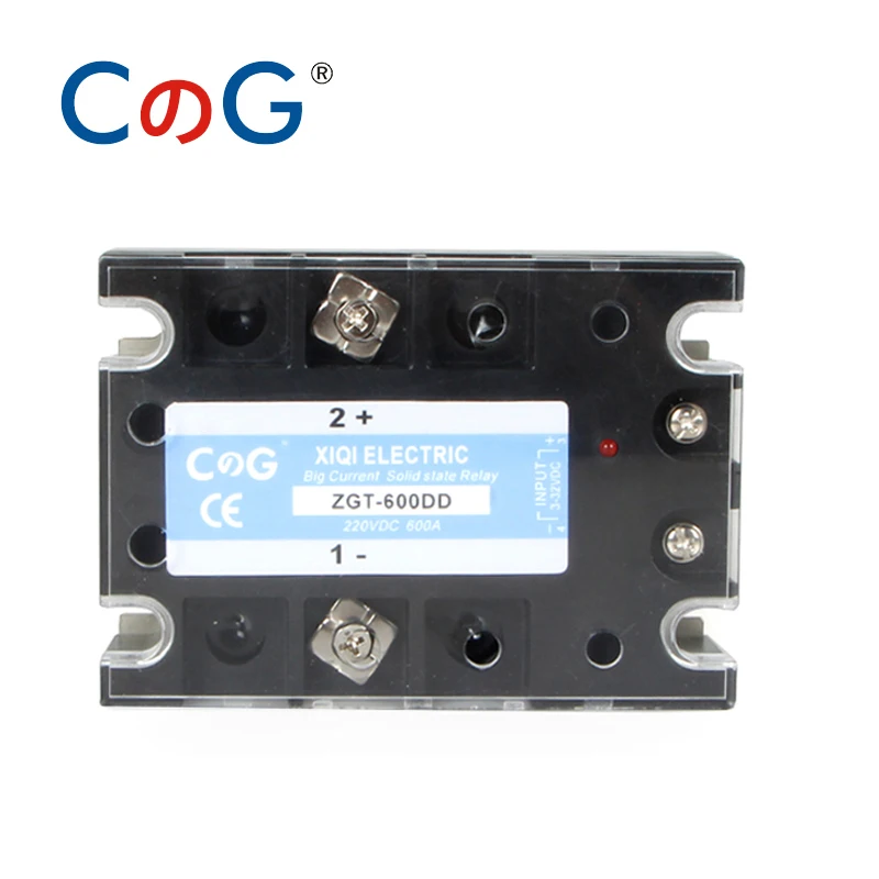 CG SSR-600DD 600A 220V 600V Big Voltage Single 1Phase JGX DC Control DC Heat Sink 3-32VDC To 5-220VDC 600A DD Solid State Relay